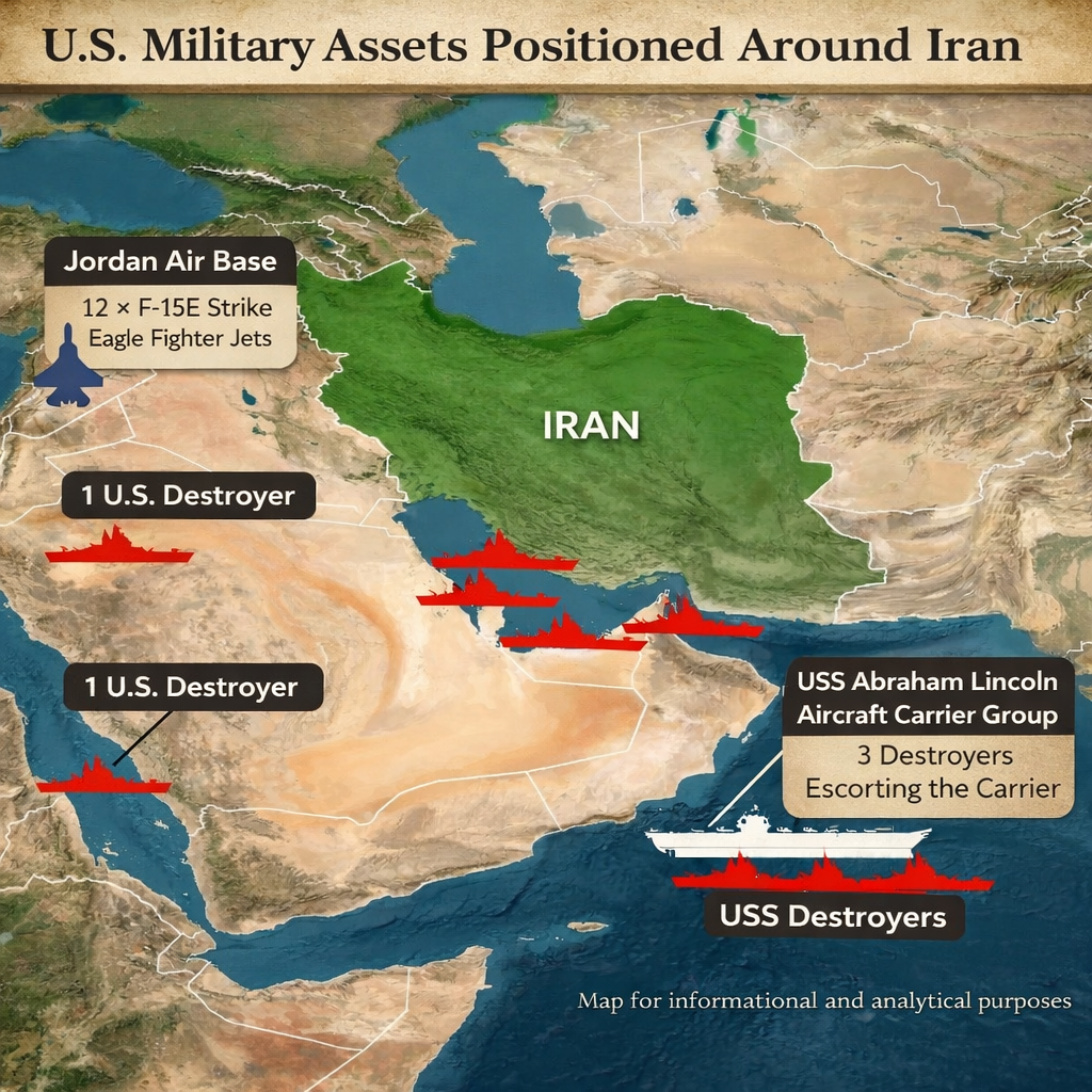 Extraordinary increase in US military power near Iran